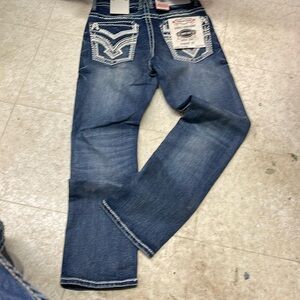 Men’s Western Answer Me Jeans Size 32/32 Straight Fit Denim New With Tags